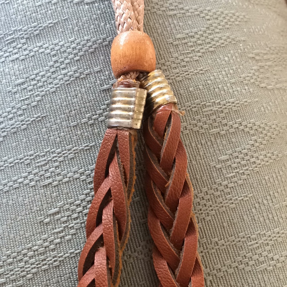 🟢Men’s Braided Leather Necklace